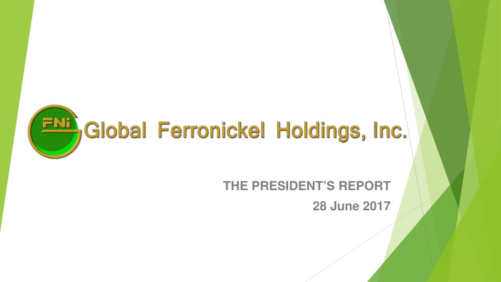 the president s report 28 june 2017 at a glance