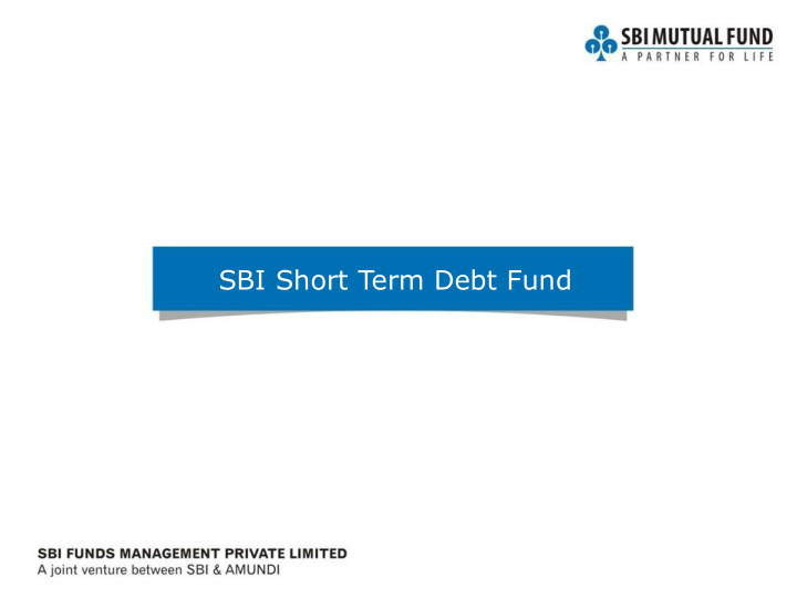 sbi short term debt fund this product is suitable for