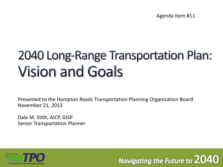 agenda item 11 presented to the hampton roads