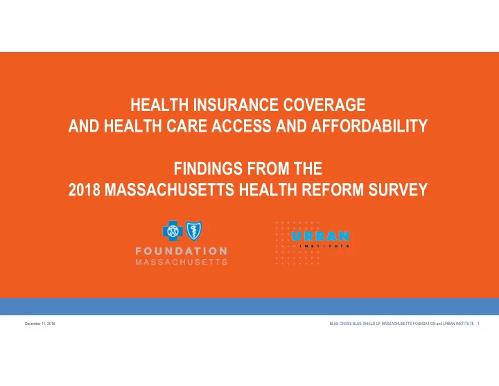 health insurance coverage and health care access and