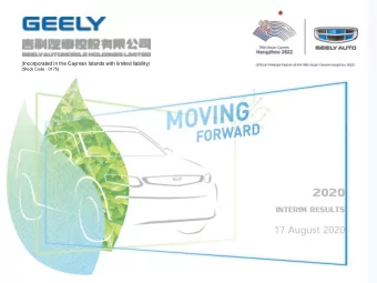 2020  INTERIM RESULTS  17 August 2020  IMPORTANT  NOTICE  The information contained herein is meant