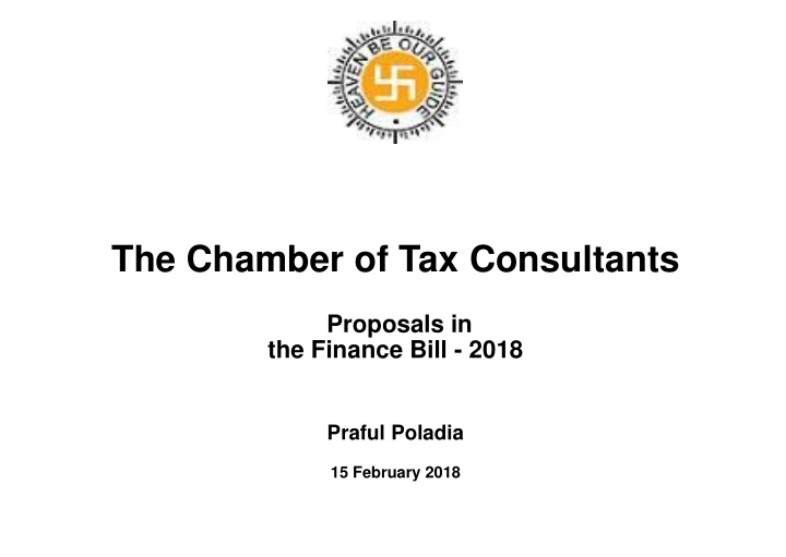 the chamber of tax consultants