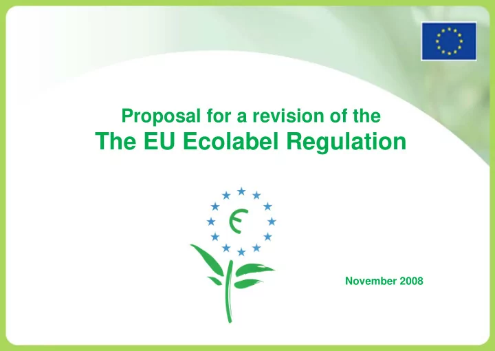 the eu ecolabel regulation