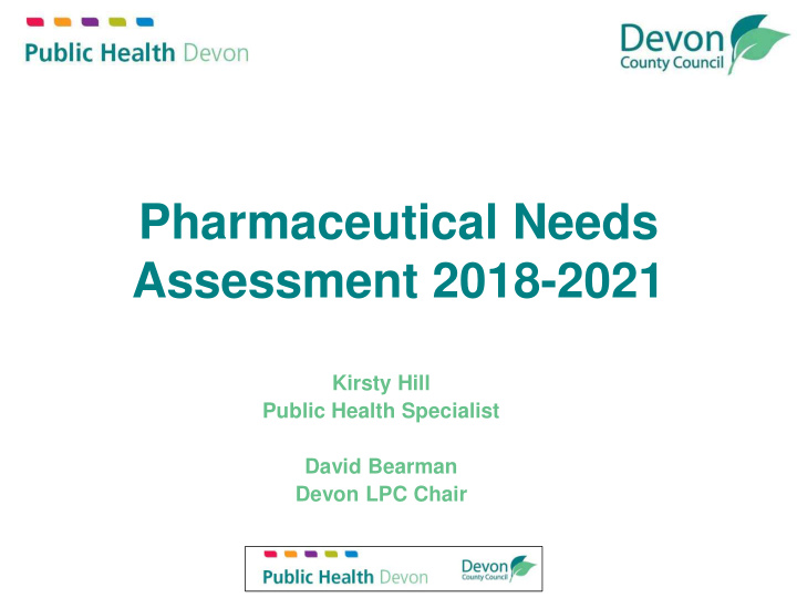 pharmaceutical needs assessment 2018 2021