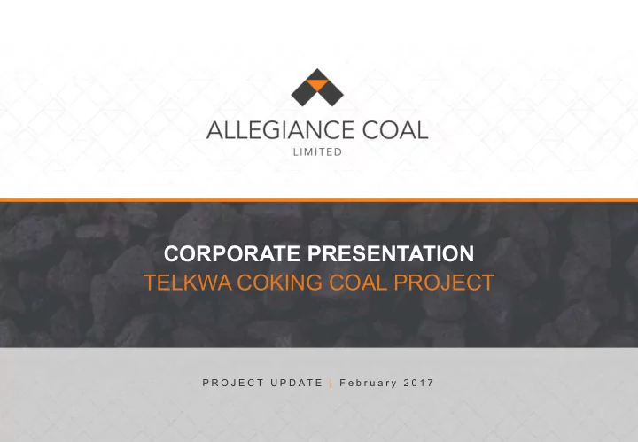telkwa coking coal project