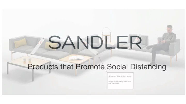 products that promote social distancing accessories to
