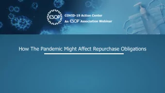 How The Pandemic Might Affect Repurchase Obligations  Tina DiCroce  Susan Peters Schaefer  Vice
