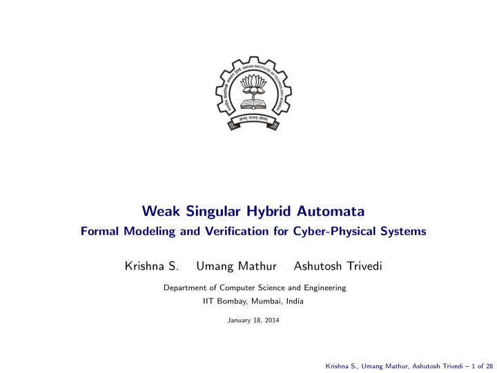 weak singular hybrid automata