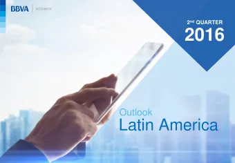 2016  Espa  Outlook  Latin America  Latam Outlook / May 2016  Main Messages The global outlook