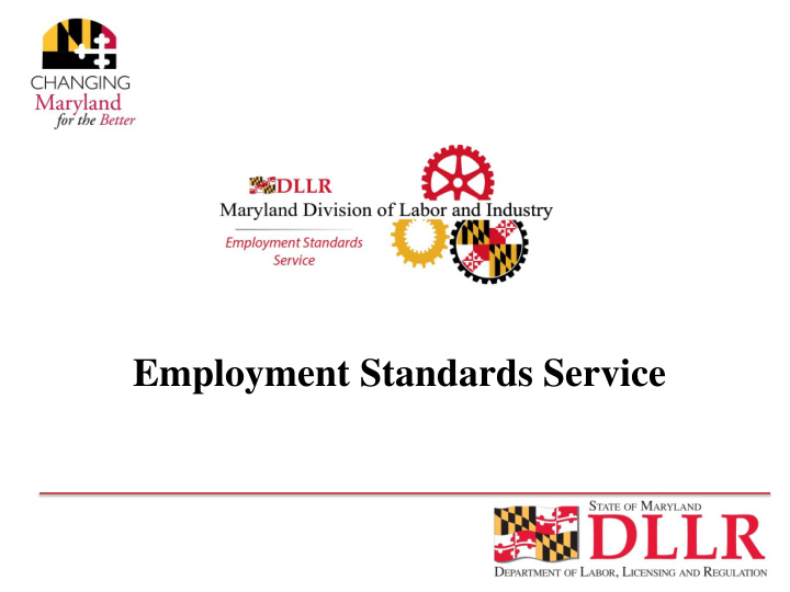 employment standards service important note
