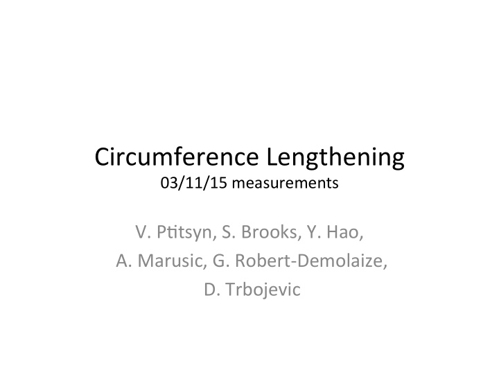 circumference lengthening