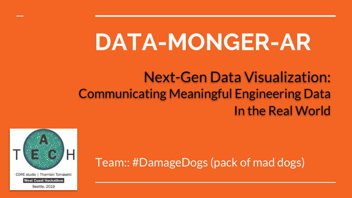 data monger ar