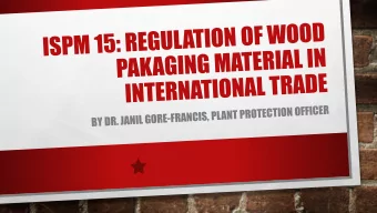 FORMAT OF PRESENTATION  THE INTERNATIONAL PLANT PROTECTION CONVENTION &amp; ISPMS  HISTORY