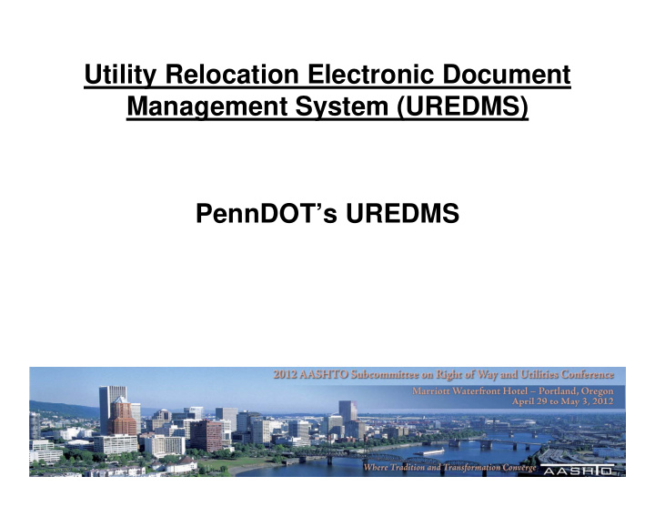 utility relocation electronic document management system