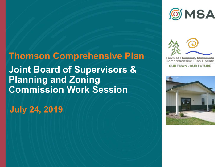 thomson comprehensive plan joint board of supervisors