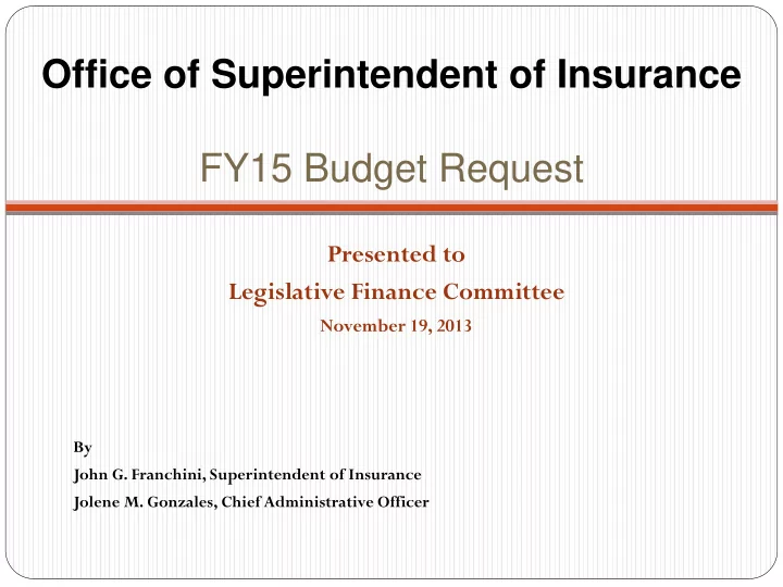 office of superintendent of insurance