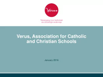 and Christian Schools  January 2016  Association for Catholic and Christian Schools  Association