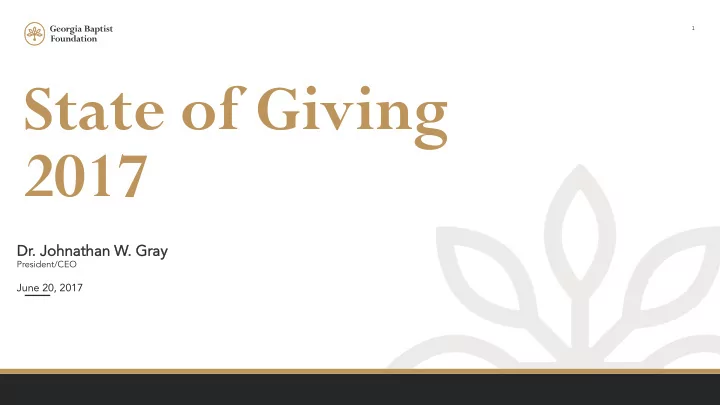 state of giving 2017