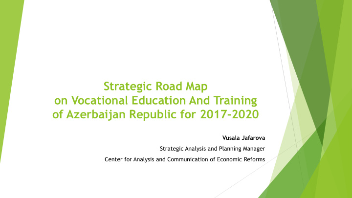 of azerbaijan republic for 2017 2020