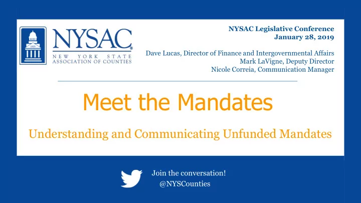 meet the mandates