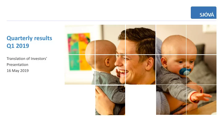 quarterly results q1 2019