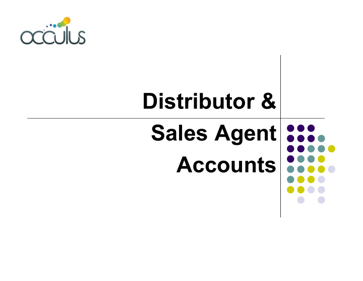 distributor sales agent accounts no one can sell your