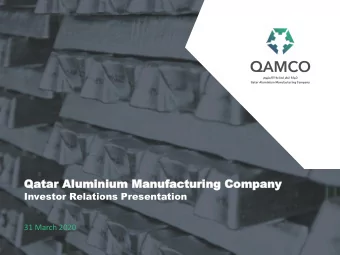 Qa  Qatar  tar Al  Aluminium  uminium Man  Manuf  ufac  acturing Compa  turing Company  ny