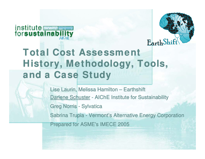 t t l c total cost assessment total cost assessment t t l