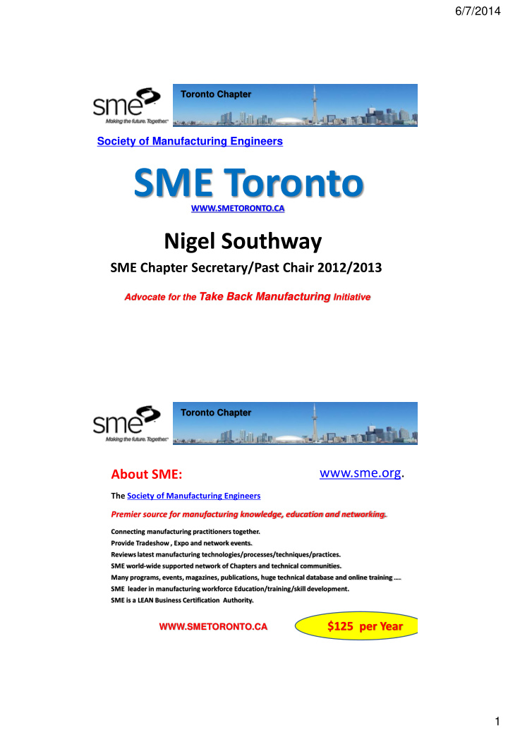 sme toronto