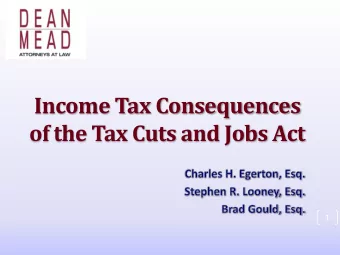 Income Tax Consequences  of the Tax Cuts and Jobs Act  1  [VIDEO]  2  Individual Changes  Tax Rates