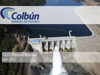 1Q15 Results Review  April, 2015  2  AGENDA  1. HIGHLIGHTS  2.  FINANCIAL REVIEW  3.  RECENT EVENTS