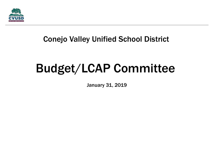 budget lcap committee