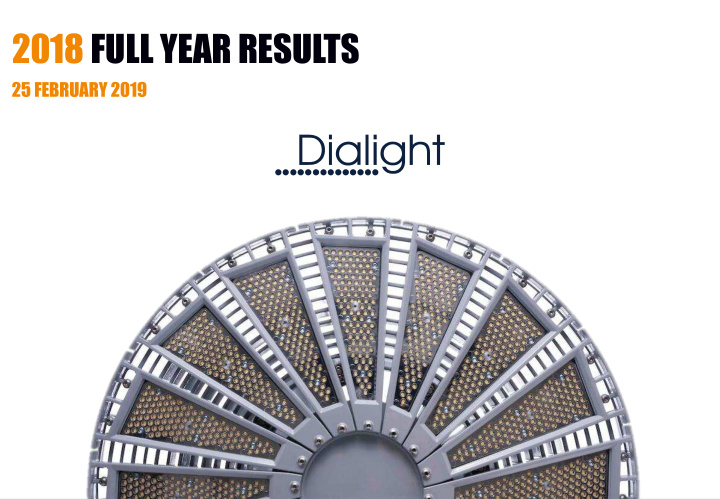 2018 full year results