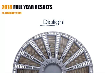 2018 FULL YEAR RESULTS  25 FEBRUARY 2019  KEY POINTS  Results in line with revised expectations