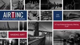 NASDAQ: AIRT  Statements in this document, which contain more than historical information, may be