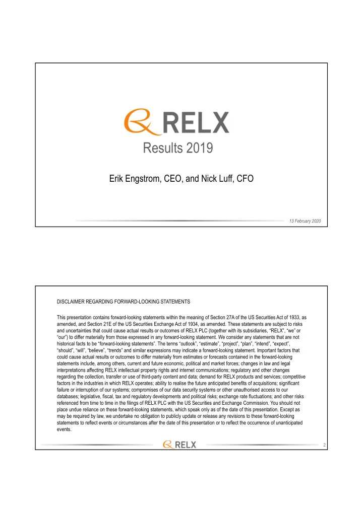 results 2019