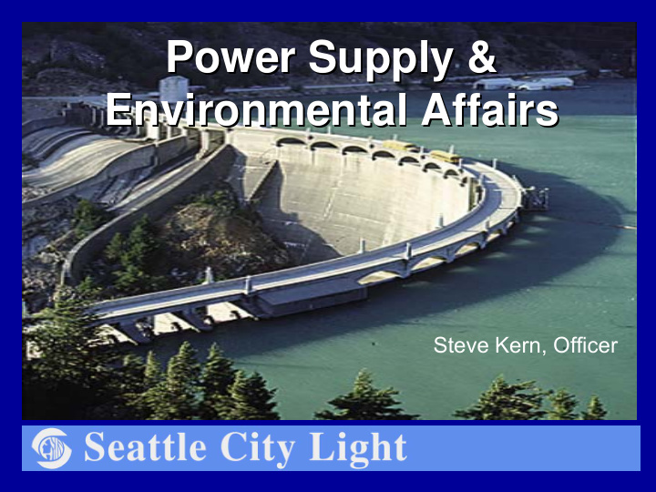 power supply power supply environmental affairs