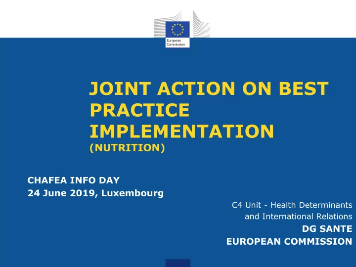 joint action on best