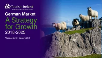 for Growth  2018-2025  Wednesday, 24 January, 2018  Niall  Gibbons  Chief Executive  Chair of