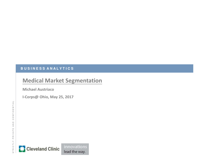 medical market segmentation