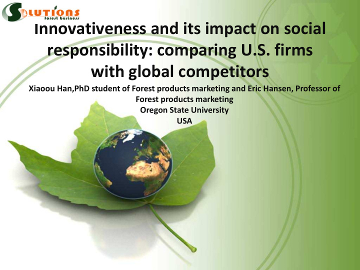 innovativeness and its impact on social responsibility