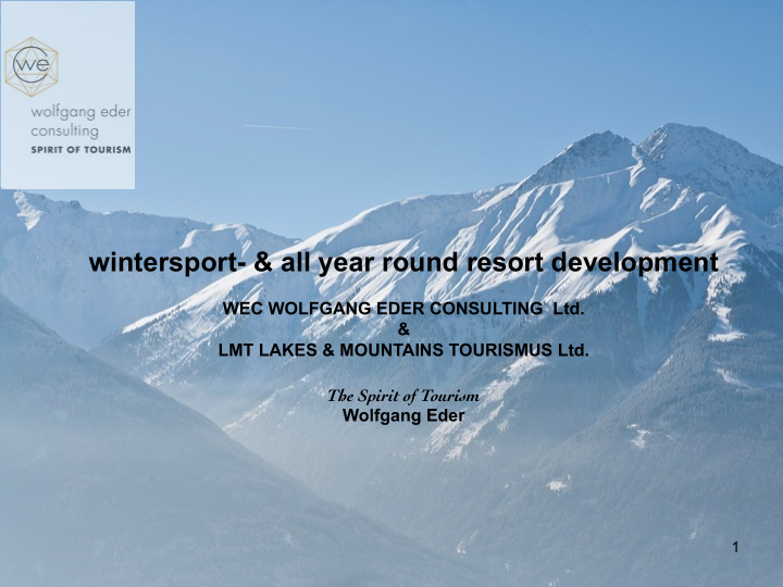 wintersport all year round resort development