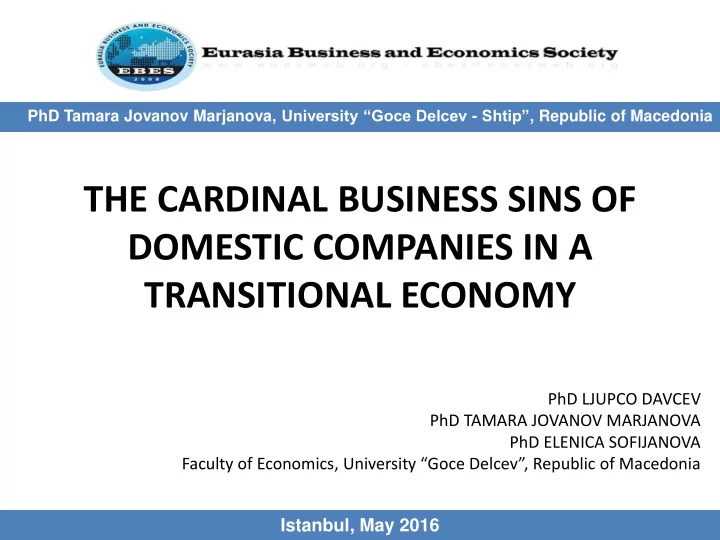 domestic companies in a