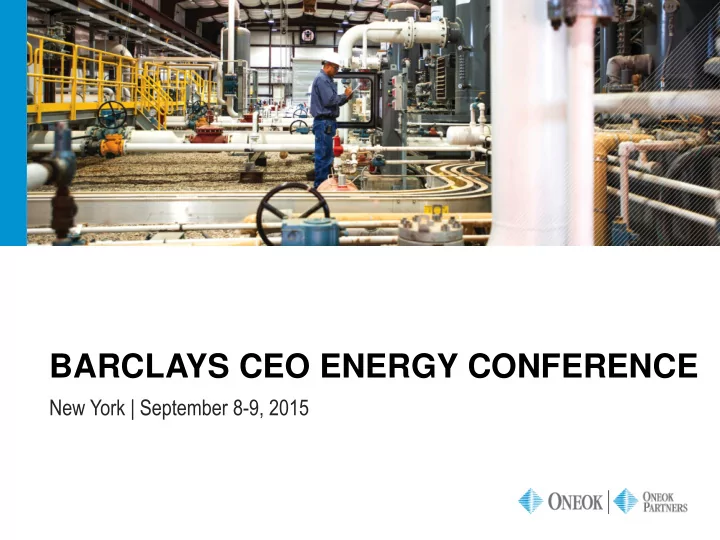 barclays ceo energy conference