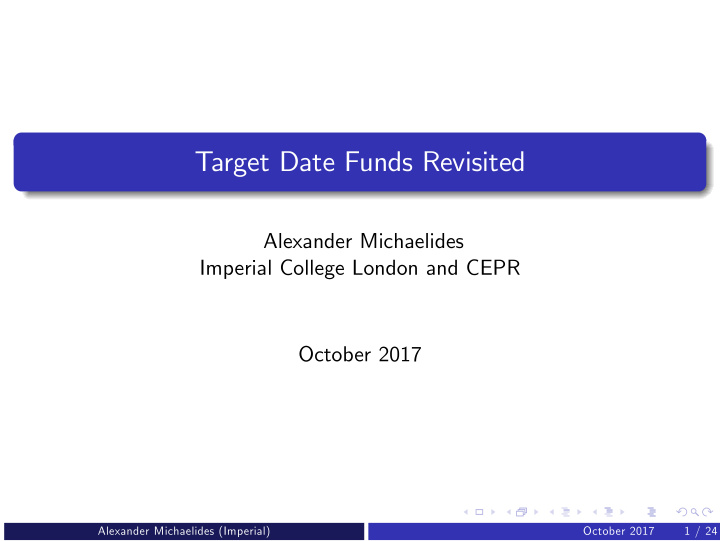 target date funds revisited