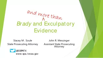 Brady  Act  Rules of  Professional  Conduct  1. Enforcement  2. Why  3. Who  4. When  5. How: