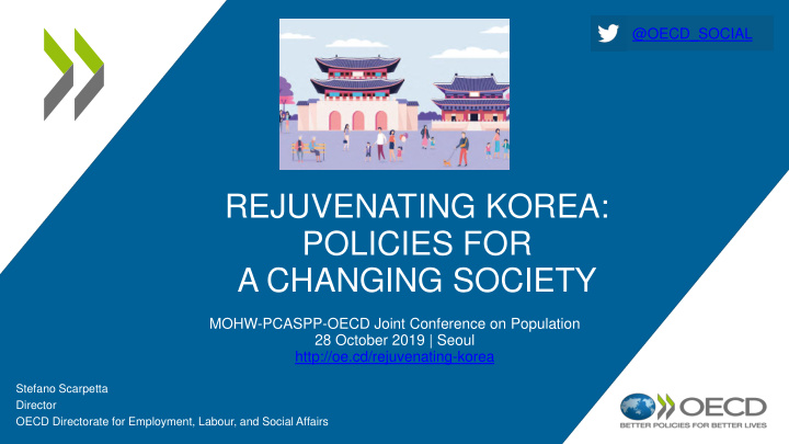 rejuvenating korea policies for a changing society