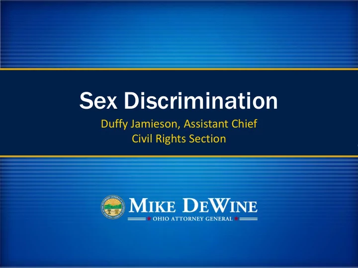 sex discrimination