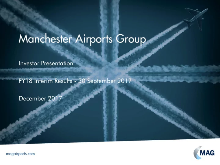 investor presentation fy18 interim results 30 september