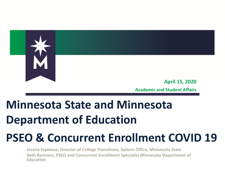 minnesota state and minnesota department of education